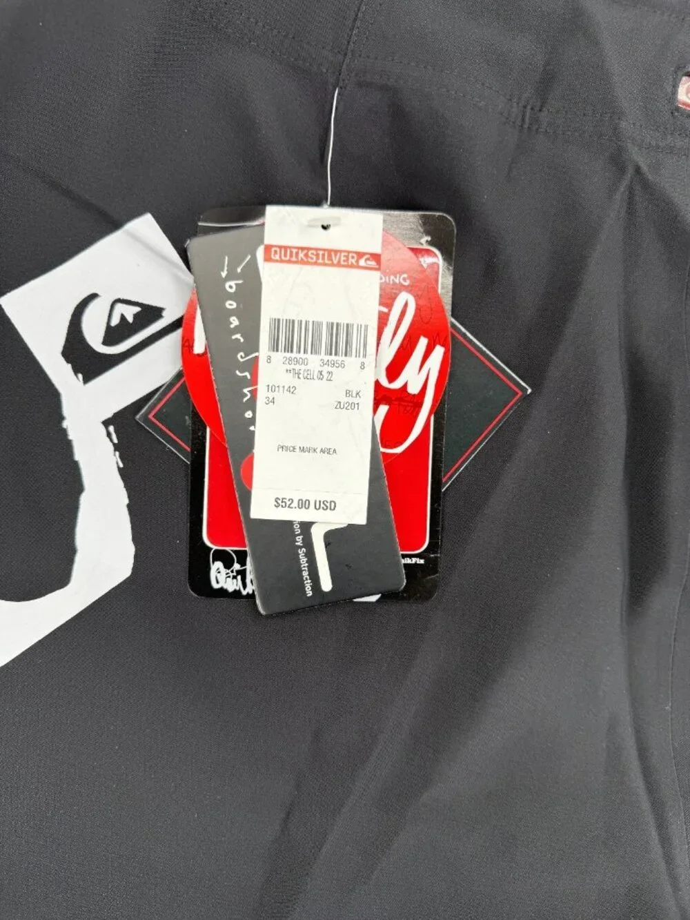 Vtg Quiksilver The Cell Board Shorts Mens 34 9